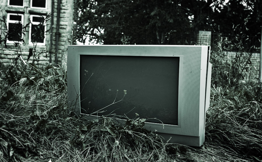 abandoned tv