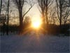 winter sunset