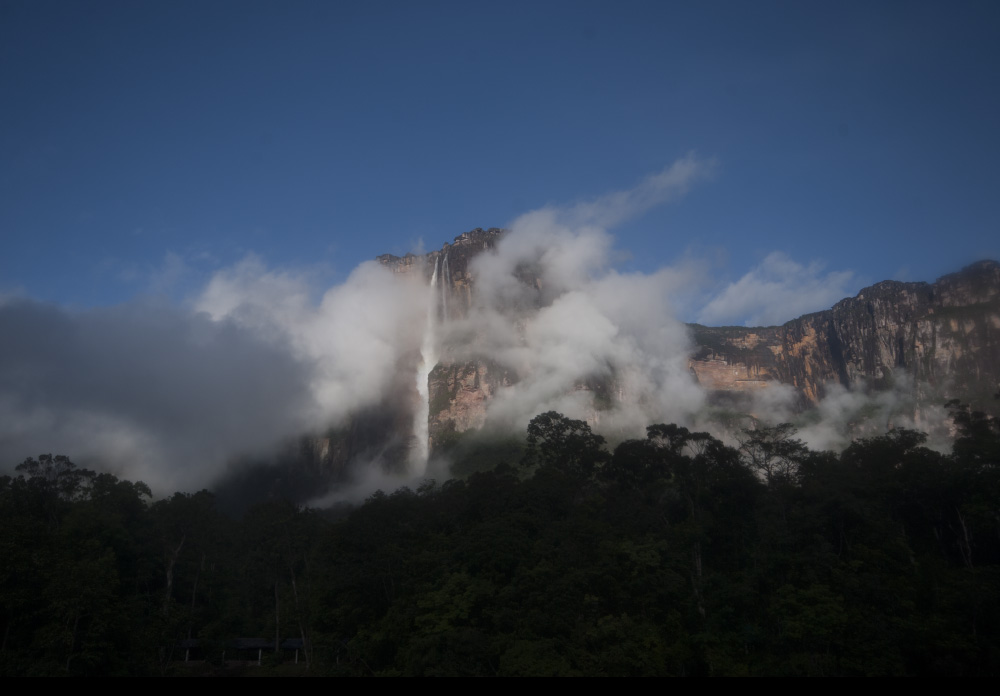 an angel revealing her face