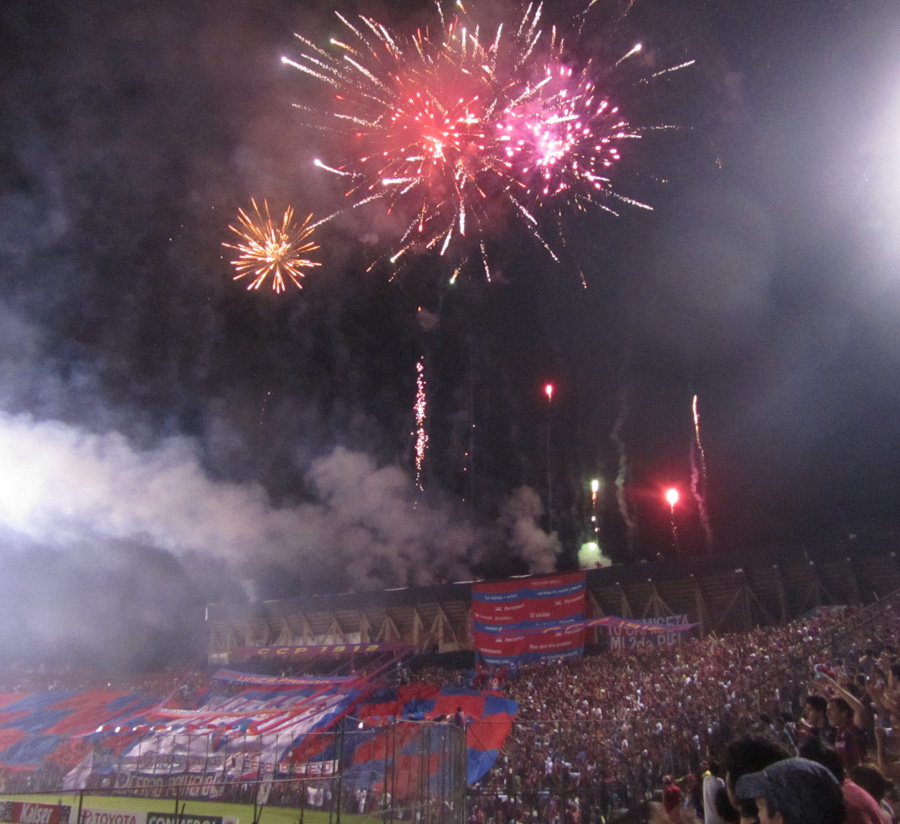 cerro porteno fireworks