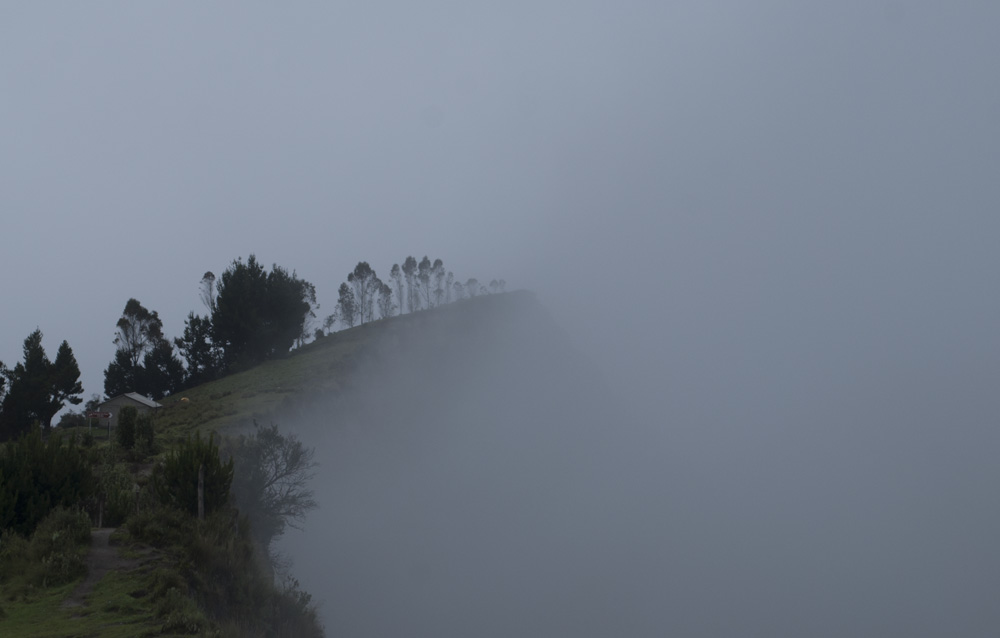 from a basement on the hill