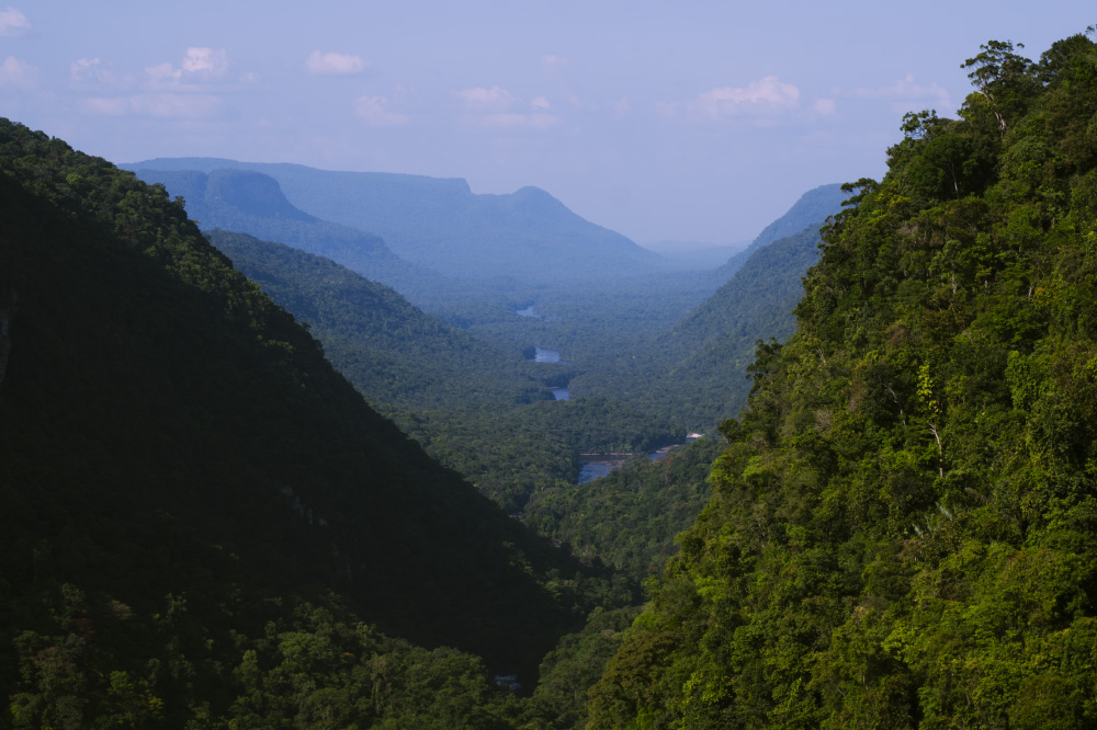 into the green of the radar