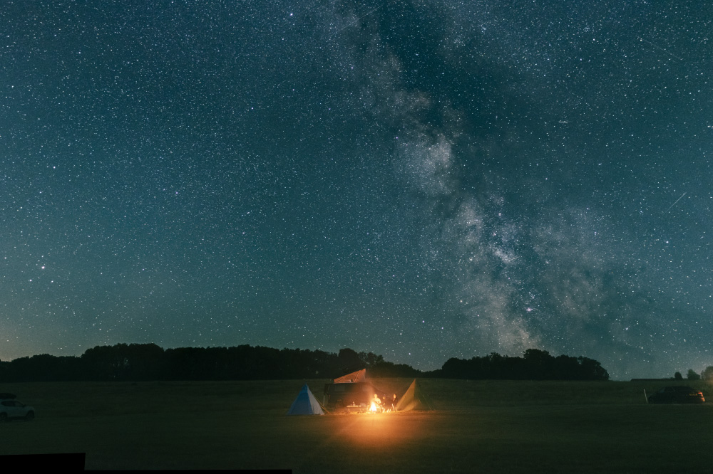 on a quiet field in our own dimension