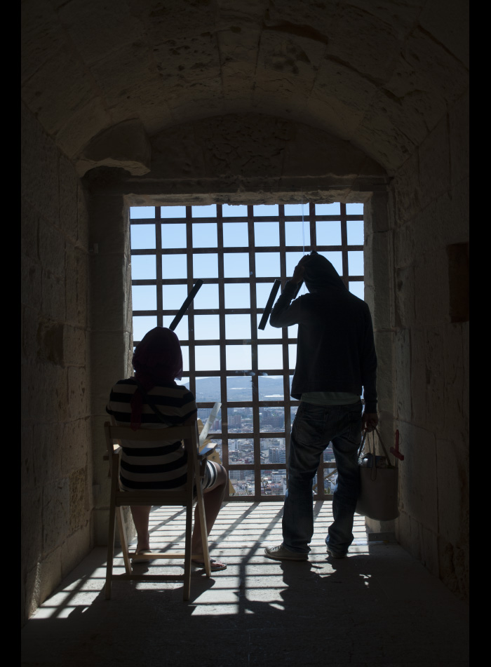 staring out the window